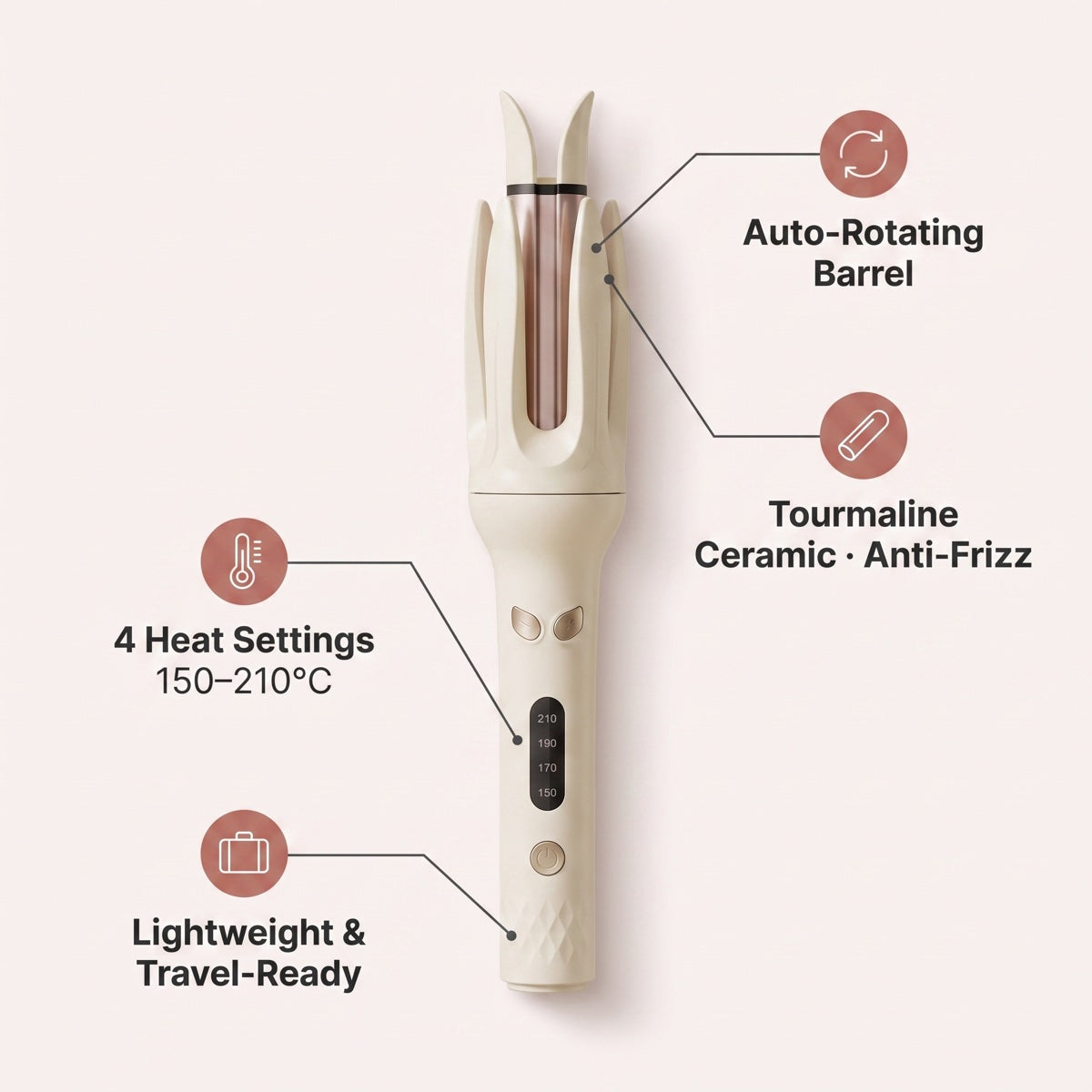 Automatic Electric Hair Curler and Waver Iron